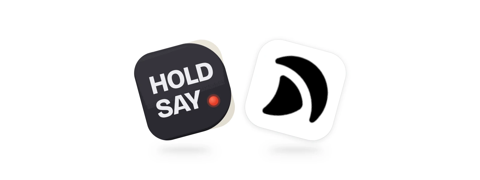 The HoldSay and Typeless logos