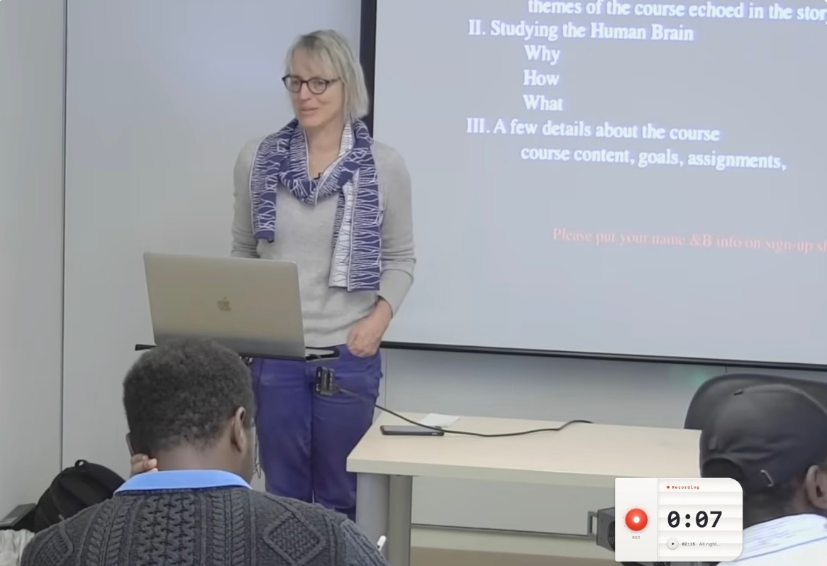 A real university lecture